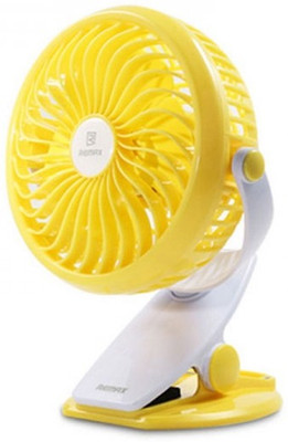 

ReTrack 360 DEGREE ROTATE RECHARGEABLE MINI BATTERY-FAN WITH CLIP STYLE BASE USB Fan(Yellow)