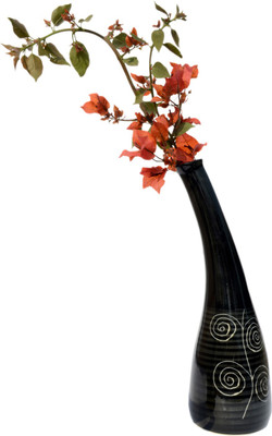 

Urban Style Emporium Flower Vase Ceramic Vase(12 inch, Black)