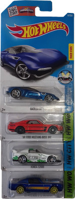 

kidoz kingdom HOT WHEELS BASIC CARS 4 PC SET(Multicolor)
