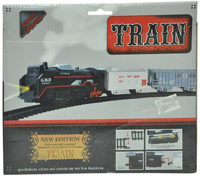 

Mahvi Toys Battery Operated Train With Head Light(Black)
