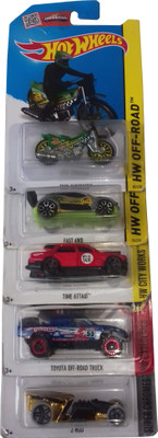 

kidoz kingdom HOTWHEELS BASIC CAR 5 CARS SET(Multicolor)