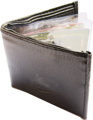 

Peacock Mundkar Boys Multicolor Artificial Leather Wallet(7 Card Slots), Black
