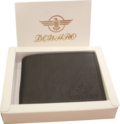 

DONARO Men Black Artificial Leather Wallet(8 Card Slots)