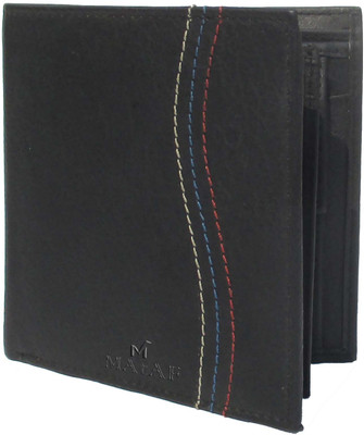 

MAtAF Men Black Genuine Leather Wallet(12 Card Slots)