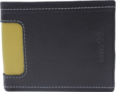 

Street 99 Men Multicolor Genuine Leather Wallet(8 Card Slots), Black