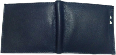 

Kids Mandi Men Blue Genuine Leather Wallet(6 Card Slots), Navy blue