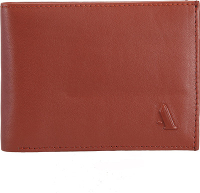 

ADAMIS Men Tan Genuine Leather Wallet(9 Card Slots)