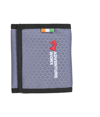 

Adventure Worx Men Grey Fabric Wallet(7 Card Slots)