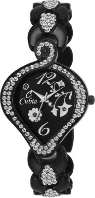 cubia cb-1226 Black and Silver Watch  - For Women   Watches  (Cubia)