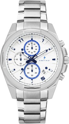 Ashwa AS - 9109 White Multidial Chronograph Hybrid Watch  - For Men   Watches  (Ashwa)