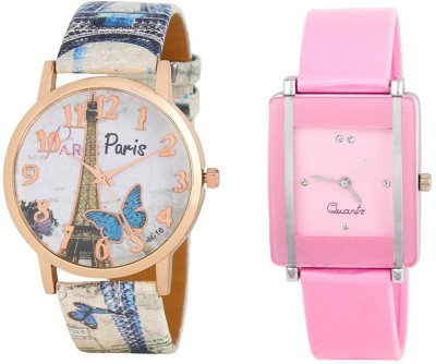 Keepkart paris Affiltower With Glory Square Unique Passion Love Swag Combo 0070 For Women And Girls Watch  - For Men & Women   Watches  (Keepkart)