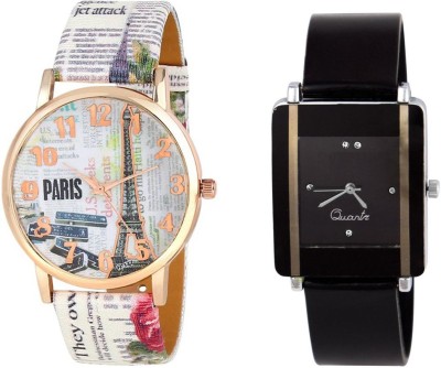 Keepkart paris Affiltower With Glory Square Unique Passion Love Swag Combo 0062 For Women And Girls Watch  - For Men & Women   Watches  (Keepkart)