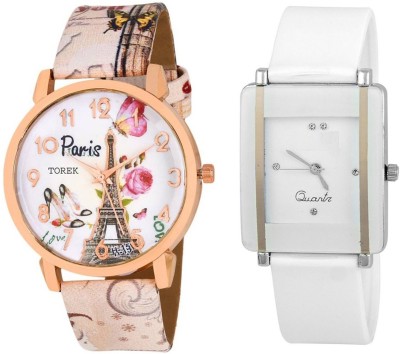 Keepkart paris Affiltower With Glory Square Unique Passion Love Swag Combo 0051 For Women And Girls Watch  - For Girls   Watches  (Keepkart)