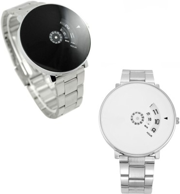 Keepkart White And Black Dial Stainless Still Friday Watch For Women And Girls Specially For Couple Watch  - For Couple   Watches  (Keepkart)