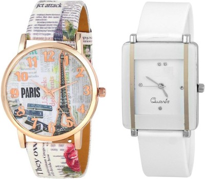 Keepkart paris Affiltower With Glory Square Unique Passion Love Swag Combo 0053 For Women And Girls Watch  - For Boys & Girls   Watches  (Keepkart)
