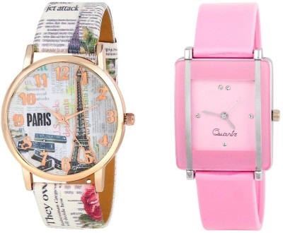Keepkart paris Affiltower With Glory Square Unique Passion Love Swag Combo 0071 For Women And Girls Watch  - For Girls   Watches  (Keepkart)