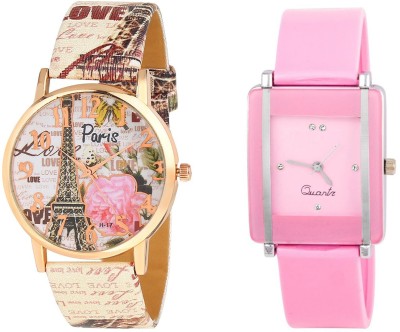 Keepkart paris Affiltower With Glory Square Unique Passion Love Swag Combo 0072 For Women And Girls Watch  - For Women   Watches  (Keepkart)