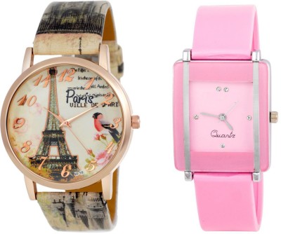 Keepkart paris Affiltower With Glory Square Unique Passion Love Swag Combo 0074 For Women And Girls Watch  - For Men & Women   Watches  (Keepkart)