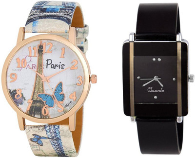View Keepkart paris Affiltower With Glory Square Unique Passion Love Swag Combo 0061 For Women And Girls Watch  - For Boys & Girls Wrist Watches Price Online(Keepkart)