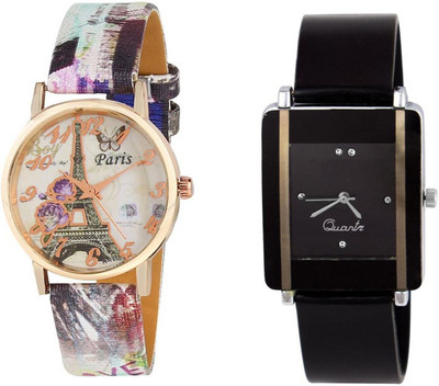 View Keepkart paris Affiltower With Glory Square Unique Passion Love Swag Combo 0064 For Women And Girls Watch  - For Women Wrist Watches Price Online(Keepkart)