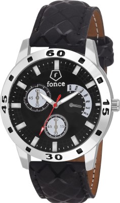 fonce Black Dial Watch  - For Men   Watches  (Fonce)