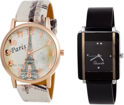Keepkart paris Affiltower With Glory Square Unique Passion Love Swag Combo 0067 For Women And Girls Watch  - For Girls   Watches  (Keepkart)