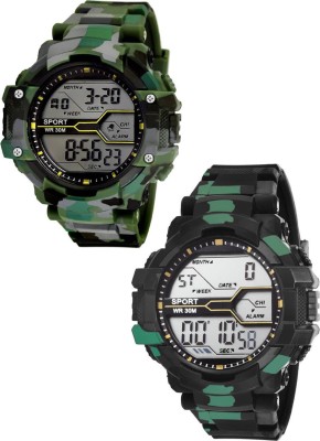 fonce Sport Digital Set of 2 Watch  - For Boys   Watches  (Fonce)