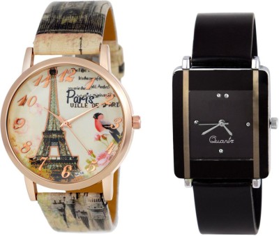 Keepkart paris Affiltower With Glory Square Unique Passion Love Swag Combo 0065 For Women And Girls Watch  - For Boys & Girls   Watches  (Keepkart)