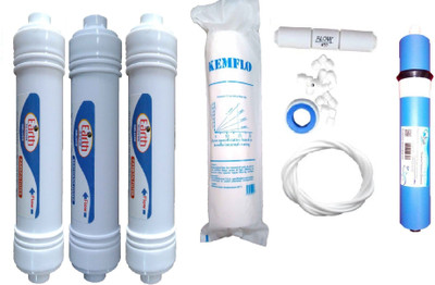 

Shopping Store 1year RO service Kit and Earth 100 GPD with inlineset Solid Filter Cartridge(0.001, Pack of 9)