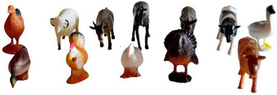 

starsky 12 Pcs Farm Animals Set (Small Size)(Multicolor)