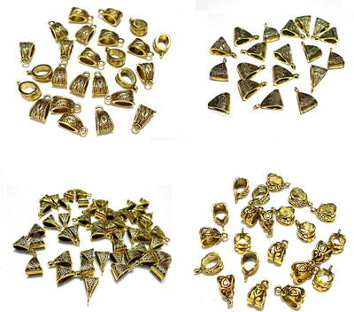 

GOELX Designer Antique Bails combo for jewellery making- 4 new styles- pack of 40 pcs