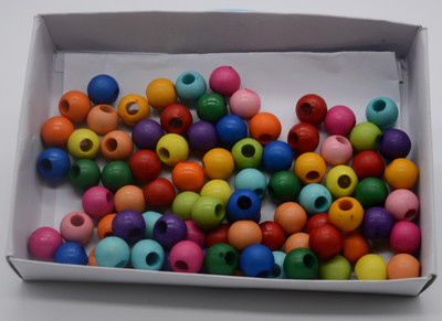 

ecaart Multicular Thick Plastic beads for jewellery making