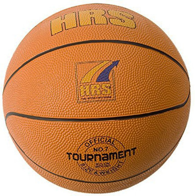 

HRS Tournament Rubber Moulded Official Basketball - Size: 6(Pack of 1, Orange)