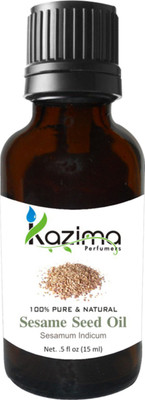 

KAZIMA Sesame Seed Cold Pressed Carrier Oil (15ML) Pure Natural For Skin Care & Hair Treatment(15 ml)