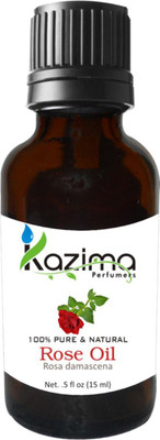 

KAZIMA Rose Essential Oil (15ML) Pure Natural For Skin Care & Hair Treatment(15 ml)