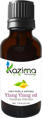 

KAZIMA Ylang Ylang Essential Oil (15ML) Pure Natural For Skin Care & Hair Treatments(15 ml)