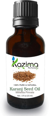 

KAZIMA Karanj Seed Cold Pressed Carrier Oil (15ML) Pure Natural For Skin Care & Hair Treatment(15 ml)