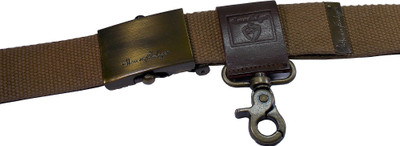 

Honey Badger Men & Women Casual Brown Canvas Belt