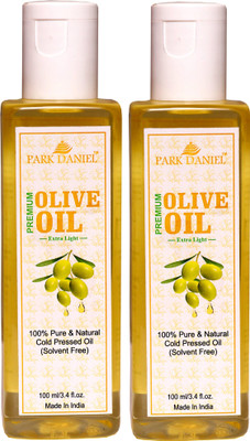 Park Daniel Pure Olive Oil Combo of 2 No.100 ml Bottles(200 ml)(200 ml)