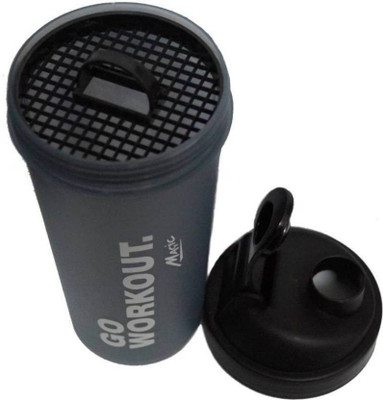 

VAMSUM Go Workout 700 ml Shaker(Pack of 1, Black, Grey)