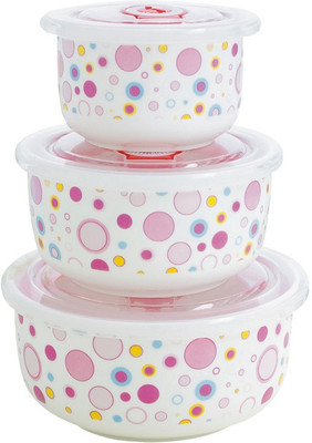 

Blue Birds Ceramic Pudding Bowl with a unique floral design - Set of 3 Pcs Ceramic Bowl Set(Multicolor, Pack of 3)