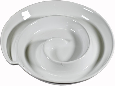 

La Platina Fine Porcelain Platter Plate Ceramic Disposable Bowl Set(White, Pack of 1)