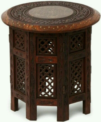 

MartCrown Athwans Solid Wood Side Table(Finish Color - Natural Brown)