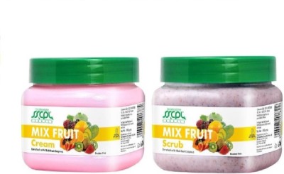 

SSCPL Herbals Mix Fruit Cream & Scrub (450 gms each)(Set of 2)