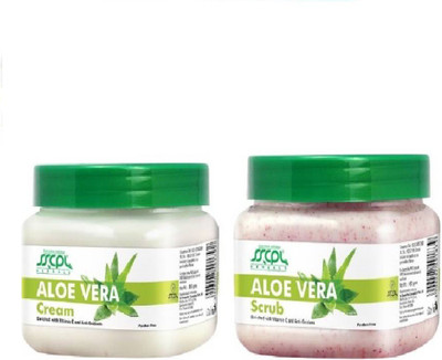 

SSCPL Herbals Aloe Vera Cream & Scrub (450 gms each)(Set of 2)
