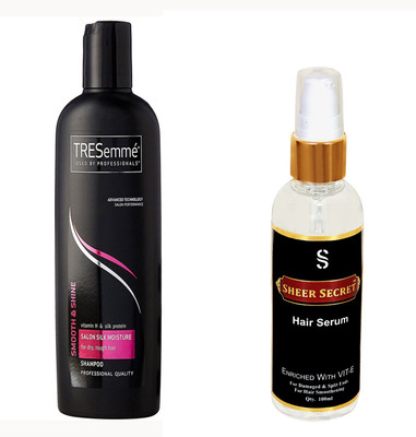 

TRESemme SALON SILK MOISTURE SHAMPOO with SHEER SECRET SERUM(Set of 2)