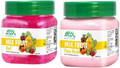

SSCPL Herbals Mix Fruit Gel & Face Pack (450 gms each)(Set of 2)