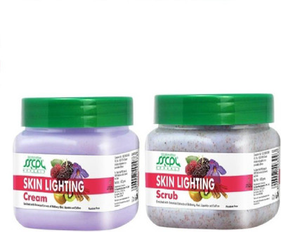 

SSCPL Herbals Skin Lighting Scrub & Cream (450 gms each)(Set of 2)