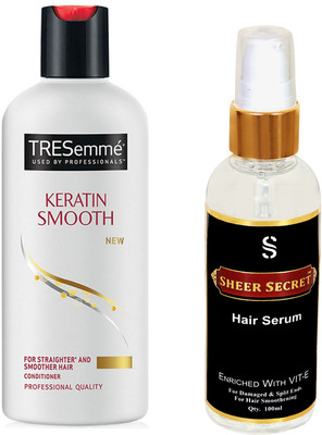 

TRESemme KERATIN SMOOTH CONDITIONER with SHEER SECRET SERUM(Set of 2)