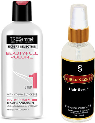 

TRESemme BEAUTY-FULL VOLUME CONDITIONER with SHEER SECRET SERUM(Set of 2)